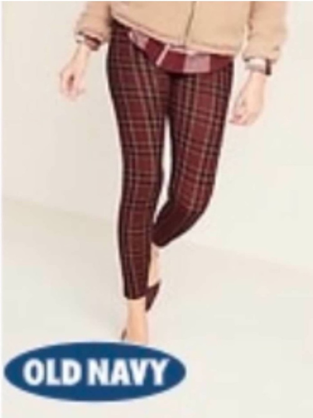 🎁 NWOT OLD NAVY WOMENS SIZE XS PLAID LEGGINGS